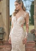 Picture of: Long Sleeve Dress with Illusion Lace Details and Buttons in IINI, Style: B1242, Detail Picture 1