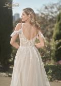 Picture of: Sparkle Lace Gown with Off the Shoulder Sleeve and Slit in IINI, Style: B1020, Detail Picture 2