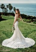 Picture of: Plunge Neck Gown with Illusion Lace Bodice in IINI, Style: B1081, Detail Picture 2