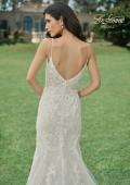 Picture of: Lace Plunge Neck Bridal Dress with Gorgeous Full Train in IINI, Style: B1216, Detail Picture 2
