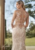 Picture of: Long Sleeve Dress with Illusion Lace Details and Buttons in IINI, Style: B1242, Detail Picture 2