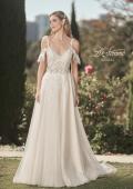 Picture of: Sparkle Lace Gown with Off the Shoulder Sleeve and Slit in IINI, Style: B1020, Detail Picture 3