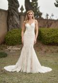 Picture of: Trumpet Lace V-Neck Wedding Gown in IINI, Style: B1003, Detail Picture 4