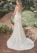 Picture of: Fitted Wedding Dress with V Neck and Beading in IINI, Style: B1071, Detail Picture 4