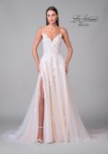 Picture of: A-Line Lace and Tulle Wedding Dress with Slit and Pockets in IINI, Style: B1123, Detail Picture 4