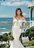 Picture of: Off the Shoulder Lace Deep V Wedding Gown in IINI, Style: B1016, Detail Picture 5, Landscape