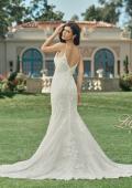 Picture of: Lace Plunge Neck Bridal Dress with Gorgeous Full Train in IINI, Style: B1216, Detail Picture 5, Landscape