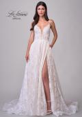 Picture of: Beautiful Lace A Line Wedding Gown with Deep V Illusion Neckline and Pockets in IINI, Style: B1338, Detail Picture 5