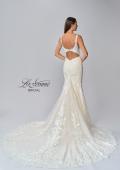 Picture of: Plunge Neck Gown with Illusion Lace Bodice in IINI, Style: B1081, Detail Picture 6