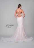 Picture of: Mermaid Lace Wedding Gown with V Neck and Criss Cross Back in IINI, Style: B1133, Detail Picture 6