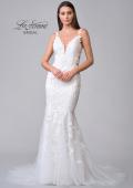 Picture of: Illusion Lace Back Wedding Gown with Trumpet Skirt in IINI, Style: B1034, Detail Picture 7