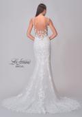 Picture of: V-Neck Lace Wedding Dress with Elegant Lace Trim Train in IINI, Style: B1286, Detail Picture 7