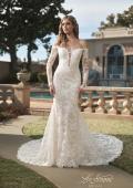 Picture of: Long Sleeve Off the Shoulder Lace Gown with Illusion Back in IINII, Style: B1175, Main Picture