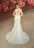Picture of: Wedding Gown with Lace and Beading in IINM, Style: B1013, Back Picture
