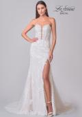Picture of: Strapless Gown with Beautiful Lace Applique and a Plunge Neckline in IINN, Style: B1257, Detail Picture 4