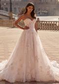 Picture of: Strapless Floral Lace A-Line Wedding Dress in IIPII, Style: B1479, Main Picture