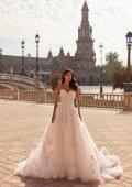 Picture of: Strapless Floral Lace A-Line Wedding Dress in IIPII, Style: B1479, Detail Picture 4