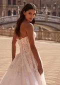 Picture of: Strapless Floral Lace A-Line Wedding Dress in IIPII, Style: B1479, Detail Picture 5