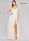 Picture of: Bridal Gown with Sheer Lace Sleeves and Buttons in ILI, Style: B1086, Detail Picture 9