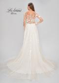 Picture of: Bridal Gown with Sheer Lace Sleeves and Buttons in ILI, Style: B1086, Detail Picture 10
