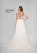 Picture of: Bridal Gown with Sheer Lace Sleeves and Buttons in ILI, Style: B1086, Detail Picture 11