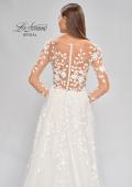 Picture of: Bridal Gown with Sheer Lace Sleeves and Buttons in ILI, Style: B1086, Detail Picture 13