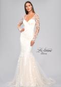 Picture of: Mermaid Dress with Stunning Lace and Sheer Sleeves in ILI, Style: B1091, Detail Picture 13