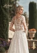 Picture of: Bridal Gown with Sheer Lace Sleeves and Buttons in ILI, Style: B1086, Detail Picture 4