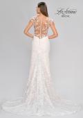 Picture of: Illusion Lace Gown with Trumpet Skirt and Buttons in ILI, Style: B1074, Detail Picture 7