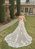 Picture of: Elegant Ball Gown with Slit and Lace Applique in ILII, Style: B1164, Back Picture