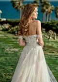 Picture of: Off the Shoulder Lace A-Line Dress with Slit and Pockets in ILII, Style: B1064, Detail Picture 2