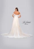 Picture of: Off the Shoulder Lace A-Line Dress with Slit and Pockets in ILII, Style: B1064, Detail Picture 7