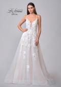 Picture of: A-Line Lace and Tulle Gown with Tie Back in ILIII, Style: B1205, Detail Picture 9