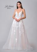 Picture of: A-Line Lace and Tulle Gown with Tie Back in ILIII, Style: B1205, Detail Picture 10