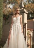 Picture of: A-Line Lace and Tulle Gown with Tie Back in ILIII, Style: B1205, Detail Picture 1