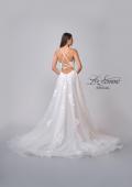 Picture of: A-Line Lace and Tulle Gown with Tie Back in ILIII, Style: B1205, Detail Picture 6