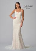 Picture of: Fitted Beaded Gown with Spaghetti Straps in INB, Style: B1067, Detail Picture 9
