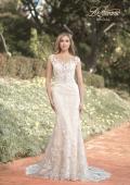 Picture of: Illusion Lace Gown with Detailed Train and Buttons in INI, Style: B1063, Main Picture