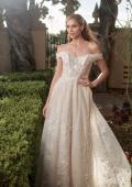 Picture of: Off the Shoulder A-Line Lace Wedding Dress in INI, Style: B1006, Detail Picture 8, Landscape