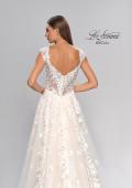 Picture of: A-Line Lace Gown with Slit and Plunge Neckline in INI, Style: B1017, Detail Picture 8