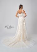 Picture of: Ornate Lace Gown with Slit and Sheer Bodice in INI, Style: B1024, Detail Picture 8