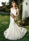 Picture of: Gorgeous Lace Off the Shoulder Mermaid Wedding Gown in INI, Style: B1043, Detail Picture 8