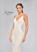 Picture of: Stunning Lace Fitted Gown with Sheer Back in INI, Style: B1052, Detail Picture 8