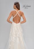 Picture of: Tulle Wedding Gown with Lace Applique and Illusion Bodice in INI, Style: B1057, Detail Picture 8