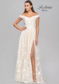 Picture of: Off the Shoulder A-Line Lace Wedding Dress in INI, Style: B1006, Detail Picture 9