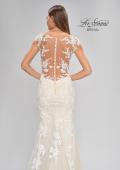 Picture of: Illusion Lace Gown with Detailed Train and Buttons in INI, Style: B1063, Detail Picture 10