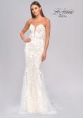 Picture of: Strapless Beaded Net Gown with Plunge Neckline in INI, Style: B1065, Detail Picture 11