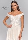 Picture of: Off the Shoulder A-Line Lace Wedding Dress in INI, Style: B1006, Detail Picture 12