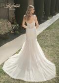 Picture of: Trumpet Gown with Beautiful Lace and Square Neckline in INI, Style: B1022, Back Picture
