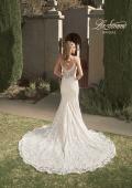 Picture of: Stunning Lace Fitted Gown with Sheer Back in INI, Style: B1052, Back Picture